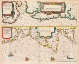 Den engelske lotsens första bok: beskrivning av den nordliga sjöfarten, ca 1671 (papper) av John Seller
