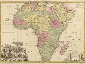 Afrika - korrigerad från observationer av Royal Society i London och Paris. LOC 2005625330
