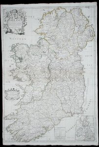 Karta över Irland