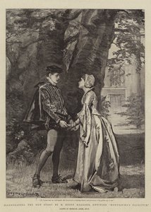 Illustrerar den nya berättelsen av H Rider Haggard, med titeln Montezumas dotter