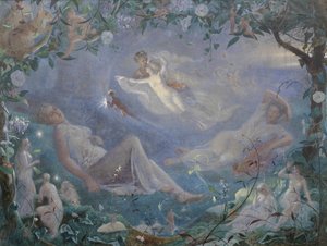 Scen från En midsommarnattsdröm, 1873.
