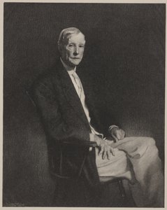 Porträtt av John D. Rockefeller, tryck av Timothy Cole av John Singer (after) Sargent