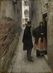 En gata i Venedig, ca 1880-82 av John Singer Sargent