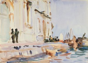 All Ave Maria (wc på papper) av John Singer Sargent