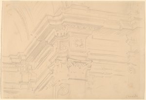 Royal Entablature Chapel, Granada, 1912. av John Singer Sargent