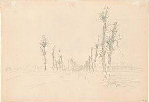 Förstört landskap [verso] av John Singer Sargent