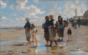 På väg för att fiska av John Singer Sargent