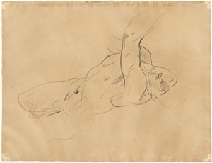 Fallande naken man [verso] av John Singer Sargent