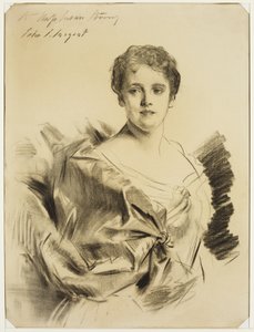 Miss Susan Strong, mellan slutet av 1800- och början av 1900-talet (kol på krämigt papper) av John Singer Sargent