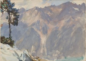 Bergslandskap av John Singer Sargent