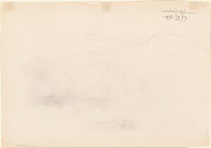 Berg [verso], 1869. av John Singer Sargent
