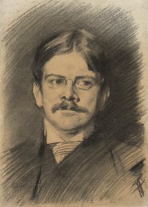 Porträtt av Edwin Austin Abbey av John Singer Sargent