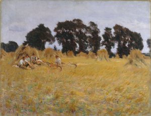 Skördemän vilar i ett vetefält, 1885 av John Singer Sargent