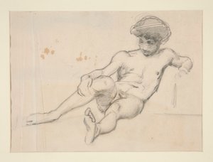 Liggande nakenfigur av John Singer Sargent