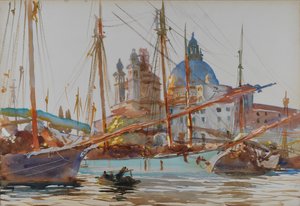 Santa Maria della Salute i Venedig, ca 1904-1906. av John Singer Sargent