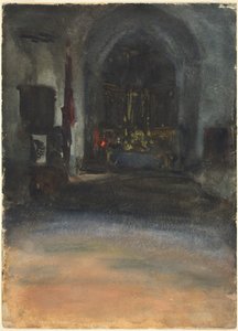 Spanska kyrkans interiör av John Singer Sargent