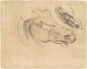 Studier för "Apollo i sin vagn med timmarna" av John Singer Sargent