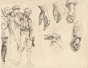 Studier för "Gassed" av John Singer Sargent
