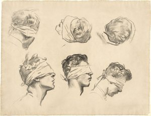 Studier för Gassed, 1918-1919. av John Singer Sargent