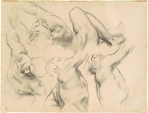 Studier för "Himlen" och "Helvetet" av John Singer Sargent