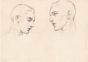 Studier av en mans huvud av John Singer Sargent