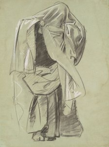 Studie för profeternas fris, 1890-1892. av John Singer Sargent