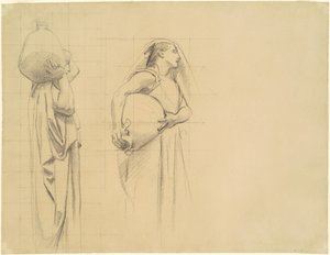 Studie för "The Danaïdes" av John Singer Sargent