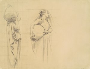 Studie för Danaïdes, 1922-1925. av John Singer Sargent