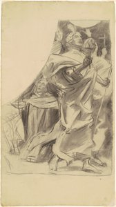 Studie för "Triumph of Religion" av John Singer Sargent