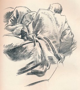 Study of Draperi, c1916 av John Singer Sargent