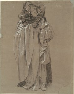 Studie av Hesekiel för "Profeternas frise" av John Singer Sargent