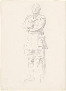 Studie av general Louis Botha för generalofficerare under första världskriget, 1920-1922. av John Singer Sargent