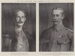 De två Hamiltons med Roberts i Transvaal av John Singer Sargent