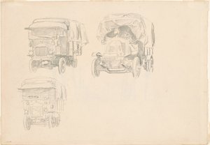 Lastbilar [recto] av John Singer Sargent