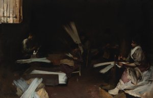Venetianska glasarbetare av John Singer Sargent