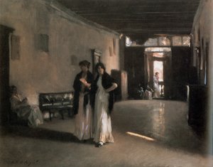 Venetiansk interiör, ca 1880-82 (olja på duk) av John Singer Sargent