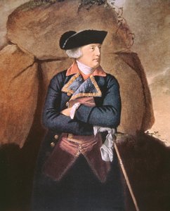 Amiral Richard Howe (färg litho)