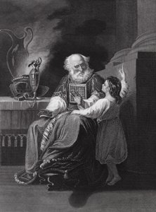 Samuel inför Eli (gravyr)