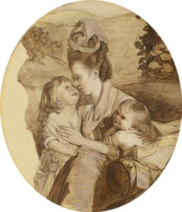 Skiss för familjen Copley, 1776. av John Singleton Copley