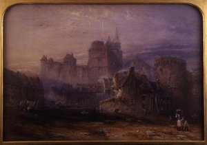 Chateau de la Tremoille, Vitre (akvarell på papper)