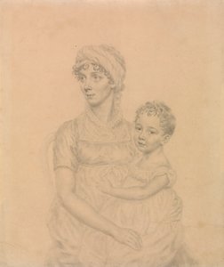 Lady Wigram med sin späda son, William Pitt Wigram