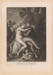 Neptunus och Amfitrit kysser Neptunus och amfitrit (titel på objekt) Love Affaires of the Gods (serietitel) Loves of the Gods (serietitel)
