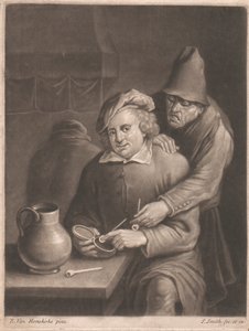 En rökare som sitter vid bordet av John Smith