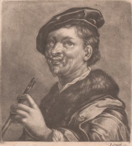 Man som spelar flöjt av John Smith