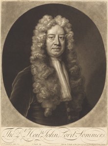 John Lord Sommers av John Smith after Jonathan Richardson, Sr.