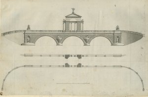 Chillington Park - Proposed Bridge: sepiateckning, nd [1789] (tryck)