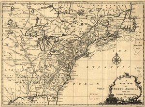 En ny karta över Nordamerika från de senaste upptäckterna. LOC 75693504