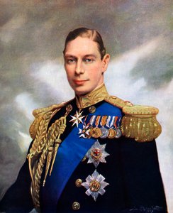 Kröningsporträtt av kung George VI 1937