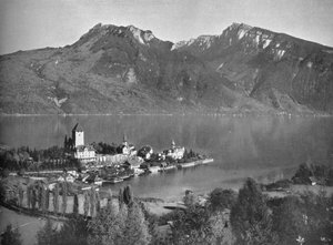 Spiez, vid sjön Thun, 1910