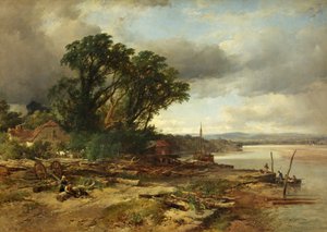 The River Avon (olja på duk)